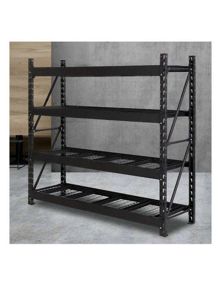 Storage Shelf Rack 2x2m in Black