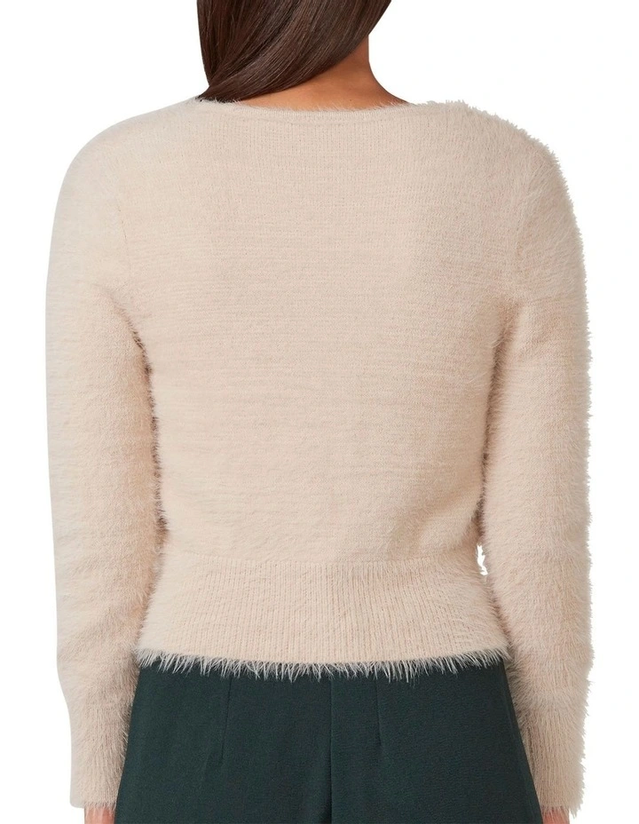 Camille Pearl Cardigan in Oatmeal