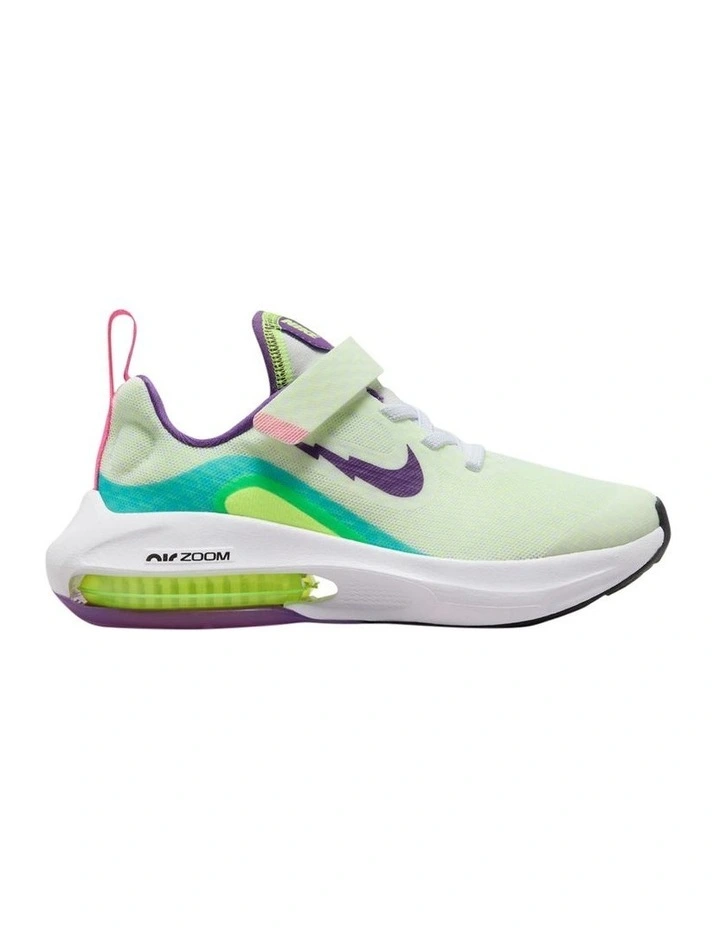 Air Zoom Arcadia 2 SE Pre-School Sport Shoes in White/Purple Cosmos