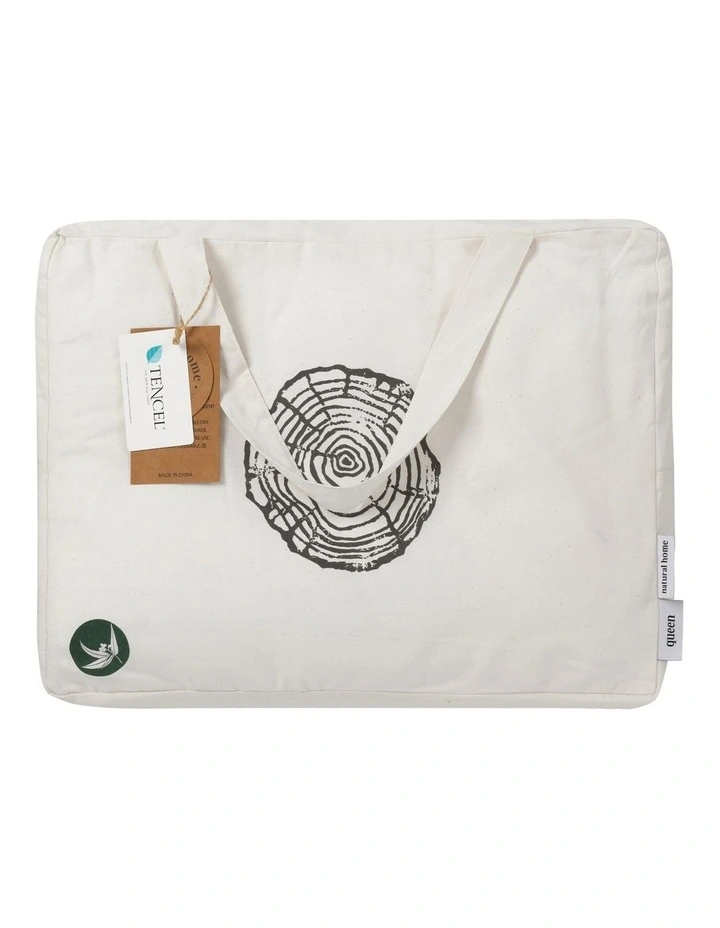 Summer Tencel Baby Cot Size Quilt 250gsm in White