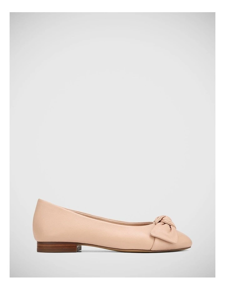 Ariana Leather Ballet Flat in Ballet Pink