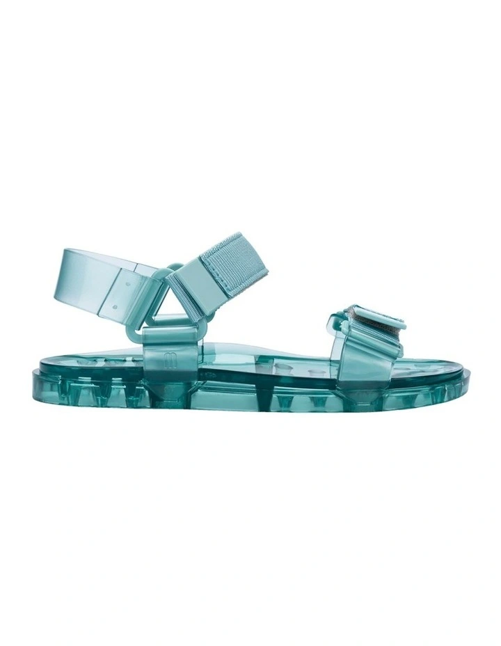 Melissa Papete Wide Sandal in Green Blue
