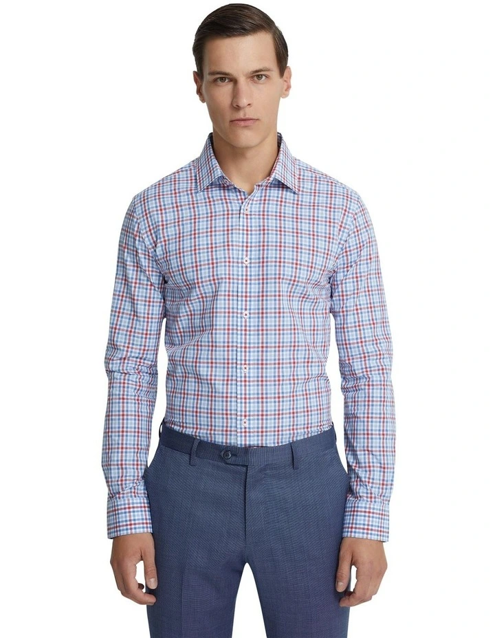 Beckton Luxury Checked Shirt in Red