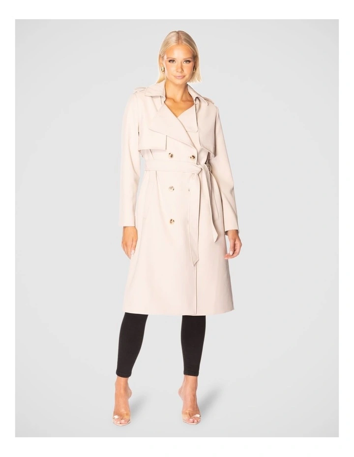 Selah Trench Coat in Stone