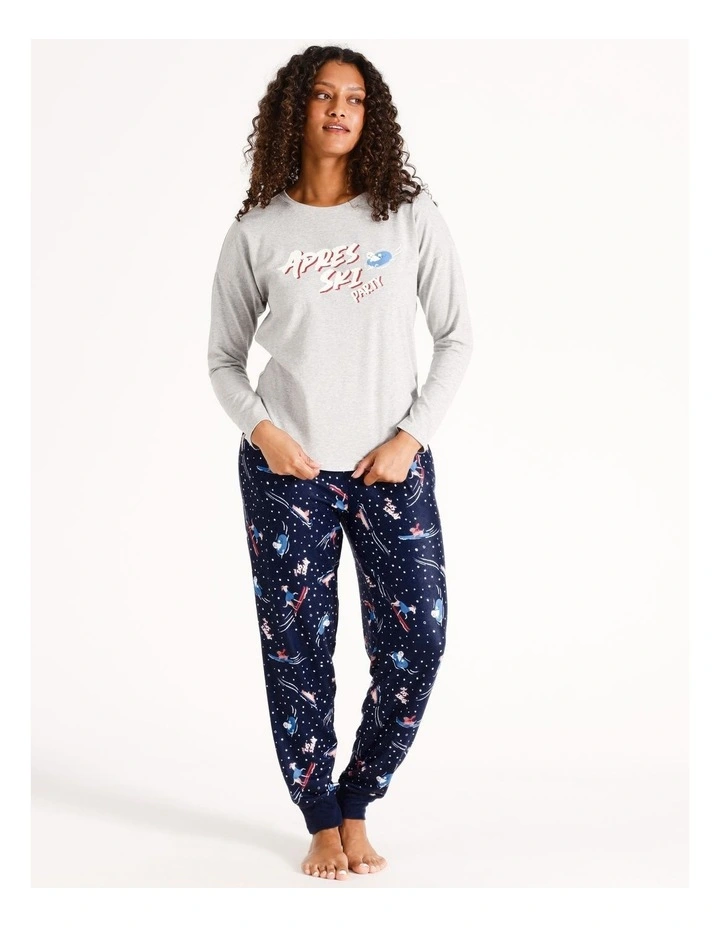 Long Sleeve Top in Grey Apres Ski