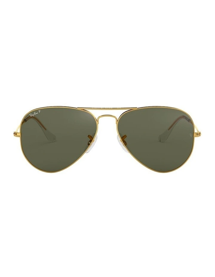 Aviator Gold RB3025 Polarised Sunglasses