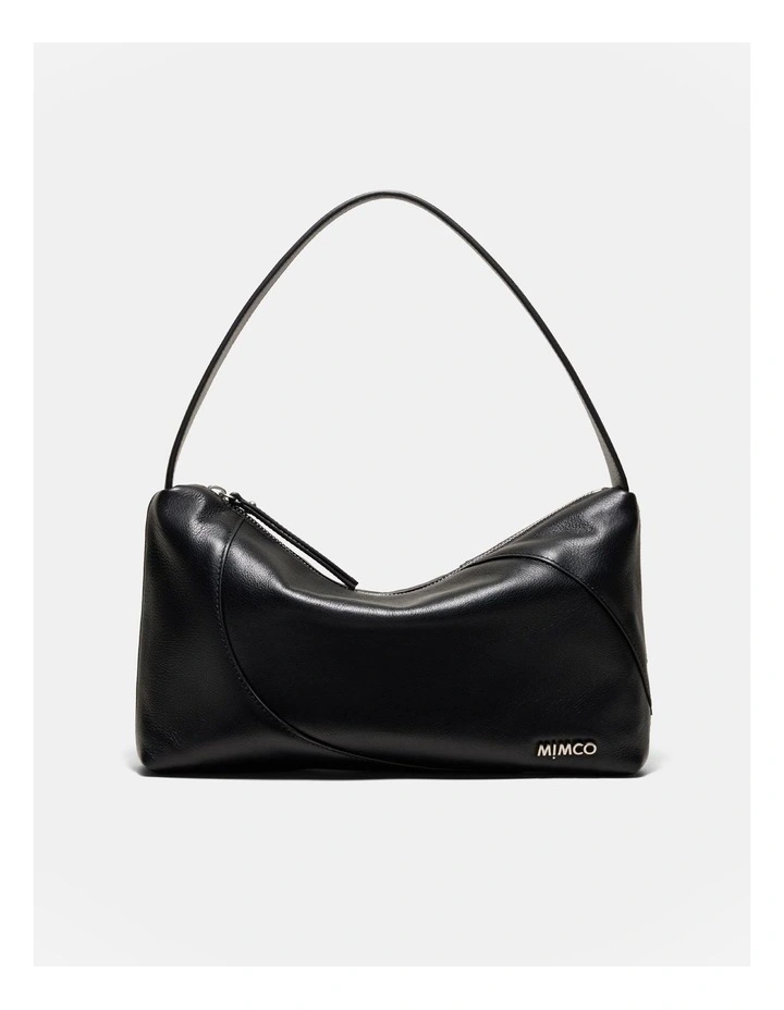 Solar Shoulder Bag in Black Silver
