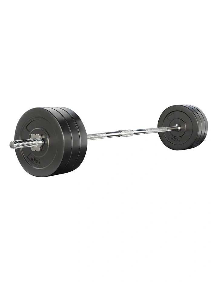 68KG Barbell Weight Plates in Black