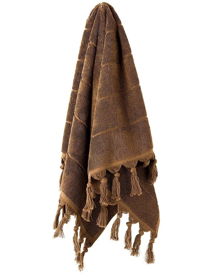 Paros Bath Towel Set in Caramel