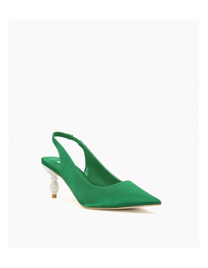 Cristal SlingBack Pump in Green