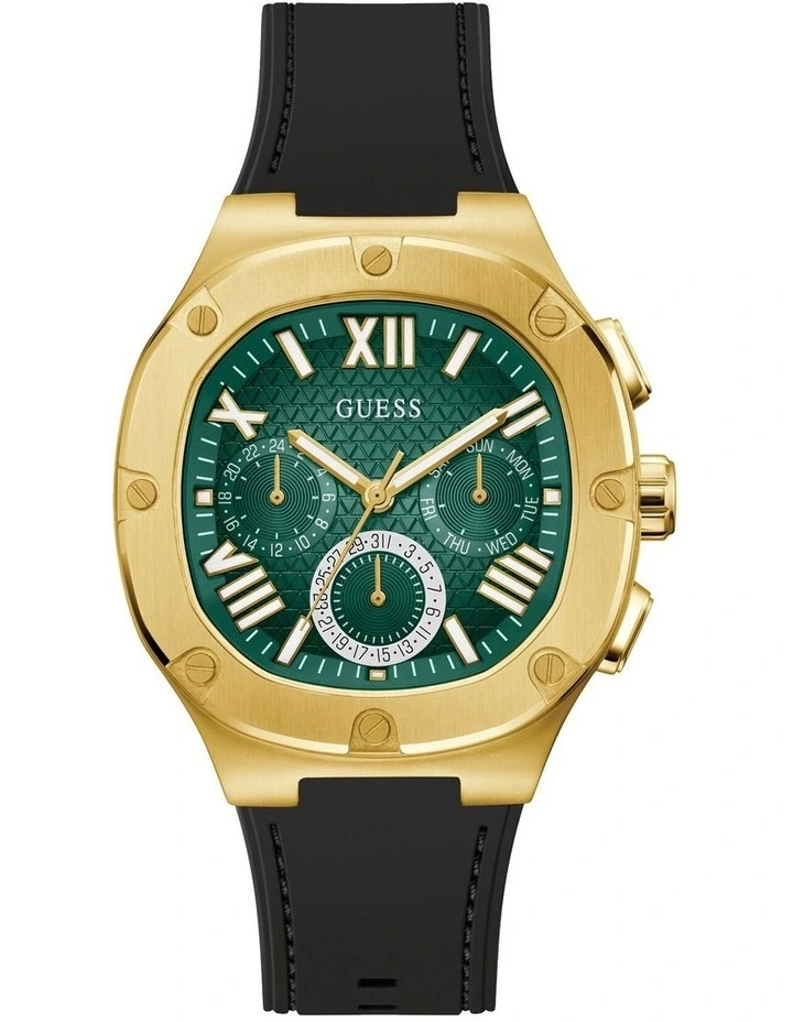 Headline Silicone Watch in Black