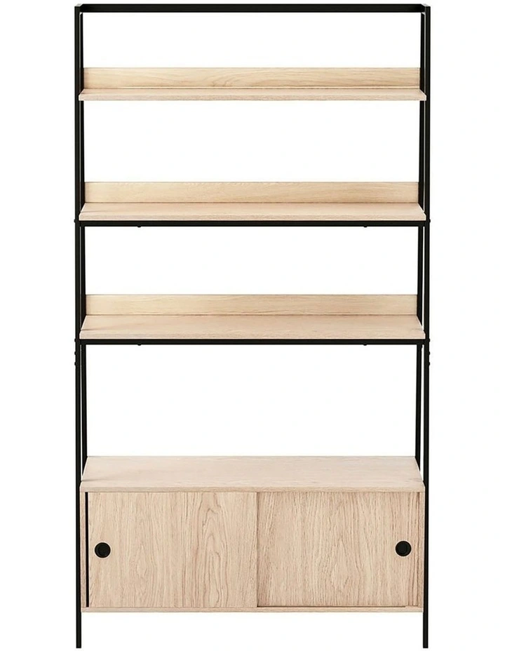 Bookshelf with Cabinet in Oak