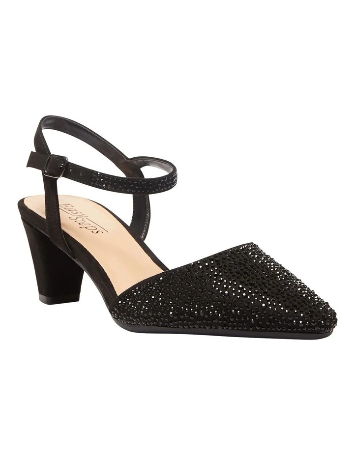 Adelle Heeled Shoes In Black Fabric