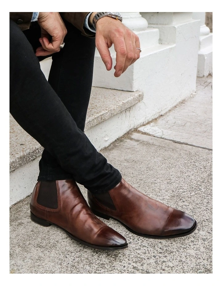 Osbourne 2.0 Leather Chelsea Boots in Dark Brown