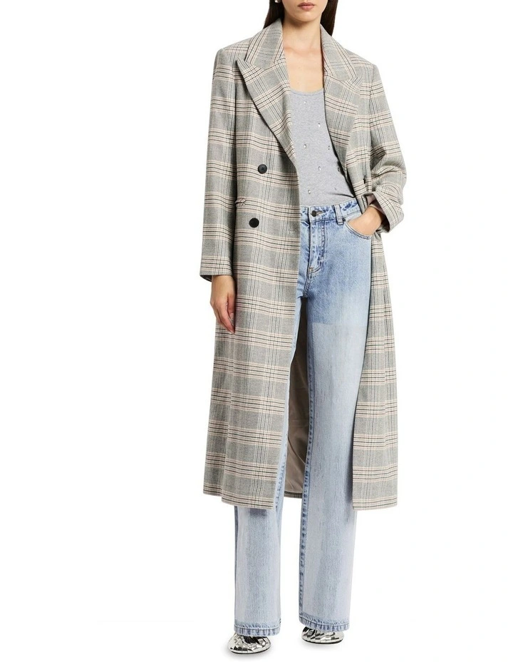 The Visionary Coat in Checkered