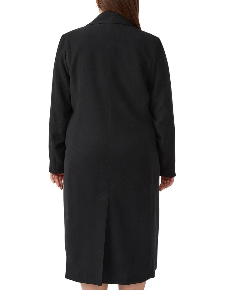 Long Line Coat in Black