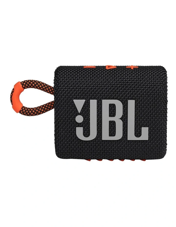 GO3 Portable Bluetooth Speaker Black/Orange