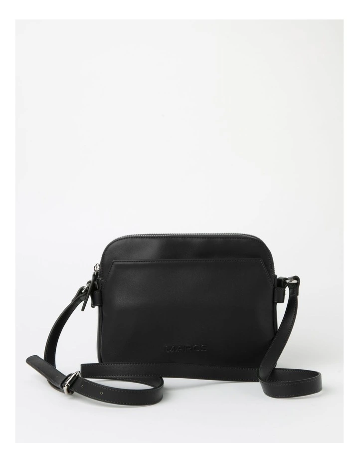 Maldives Black Multi Gusset Crossbody Bag