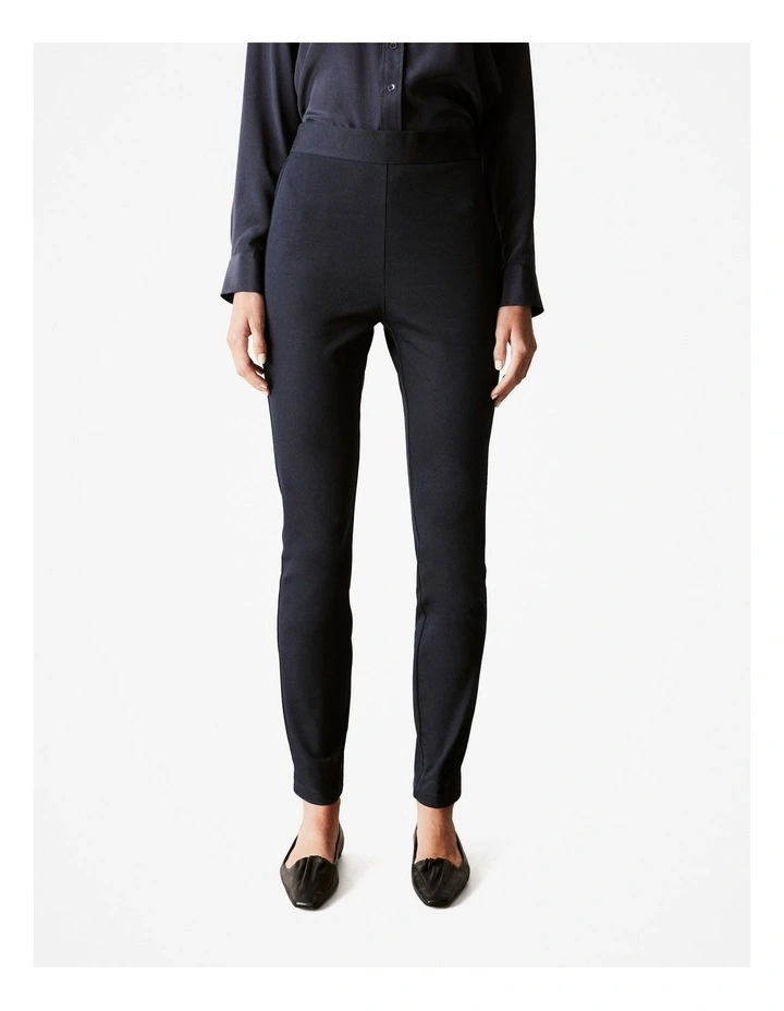 Cotton Blend Bi-stretch Legging in Night Sky
