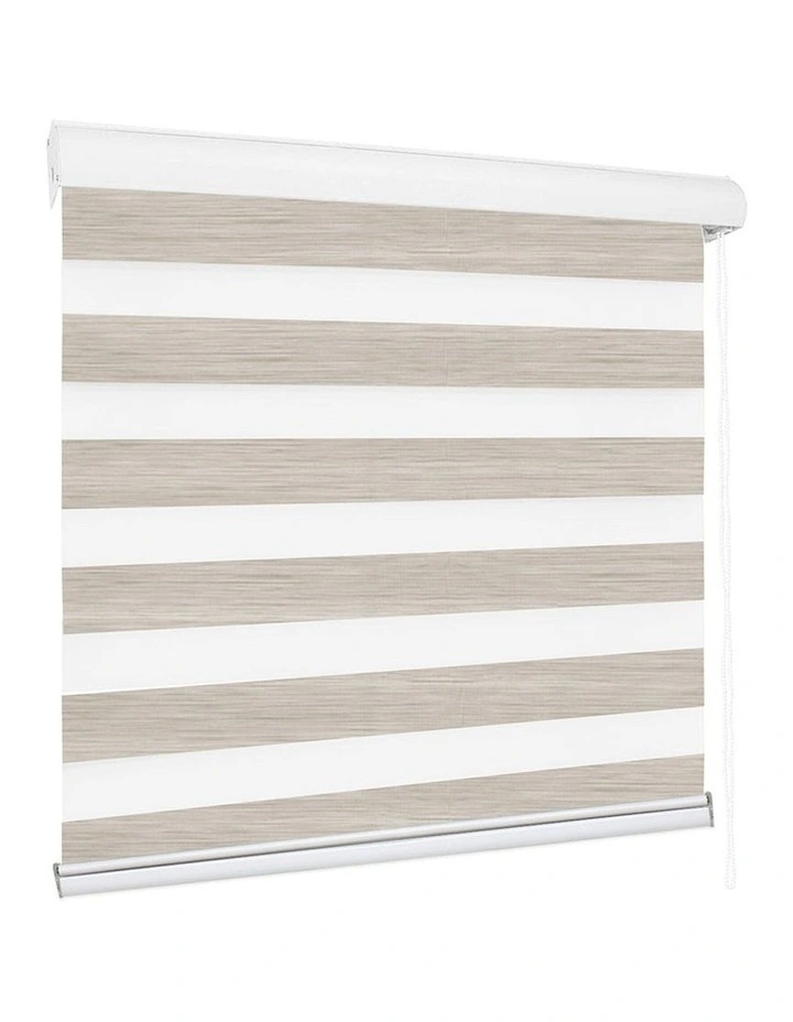 Blackout Zebra Roller Blind Curtains 210x210cm in Beige