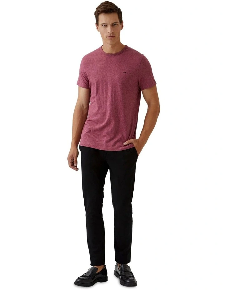 Ben Organic Cotton Crew Neck T-shirt in Red