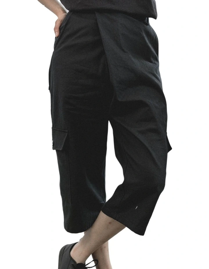 Wrap Over pants in Black