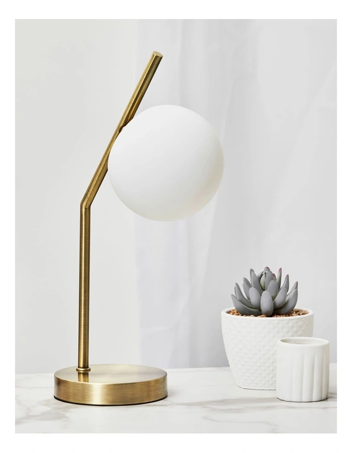 Reine Glass Ball Shaped Table Lamp 37x18x12cm in Gold