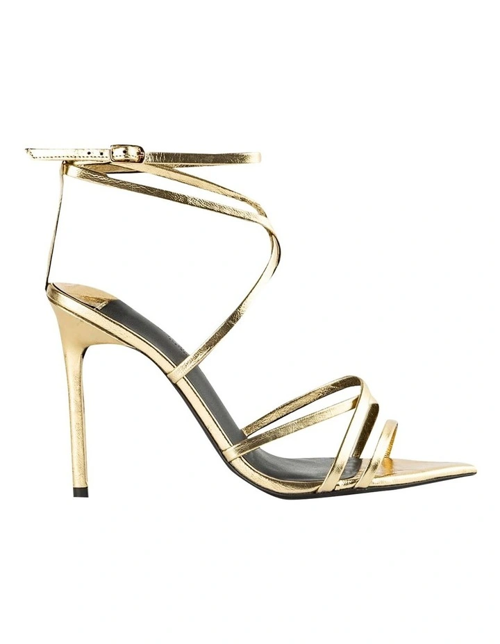 Marcy Gold Foil Heels