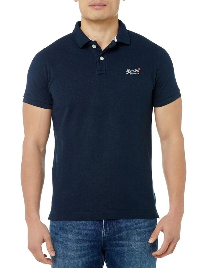Classic Pique Short Sleeve Polo in New Eclipse Navy