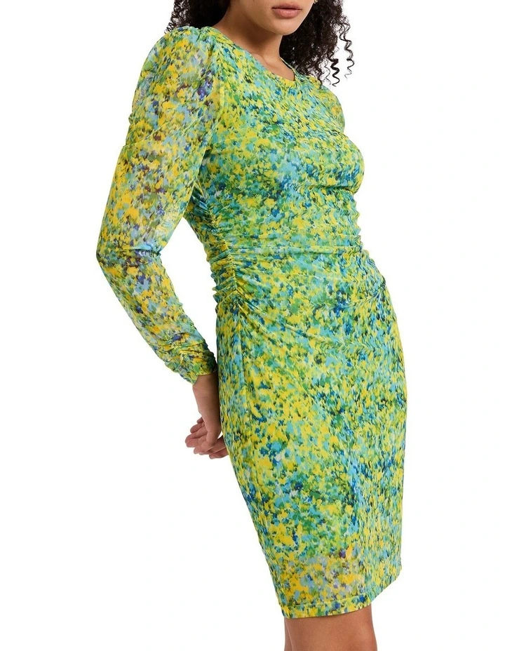 Paint It Fun Dress in Green Multi