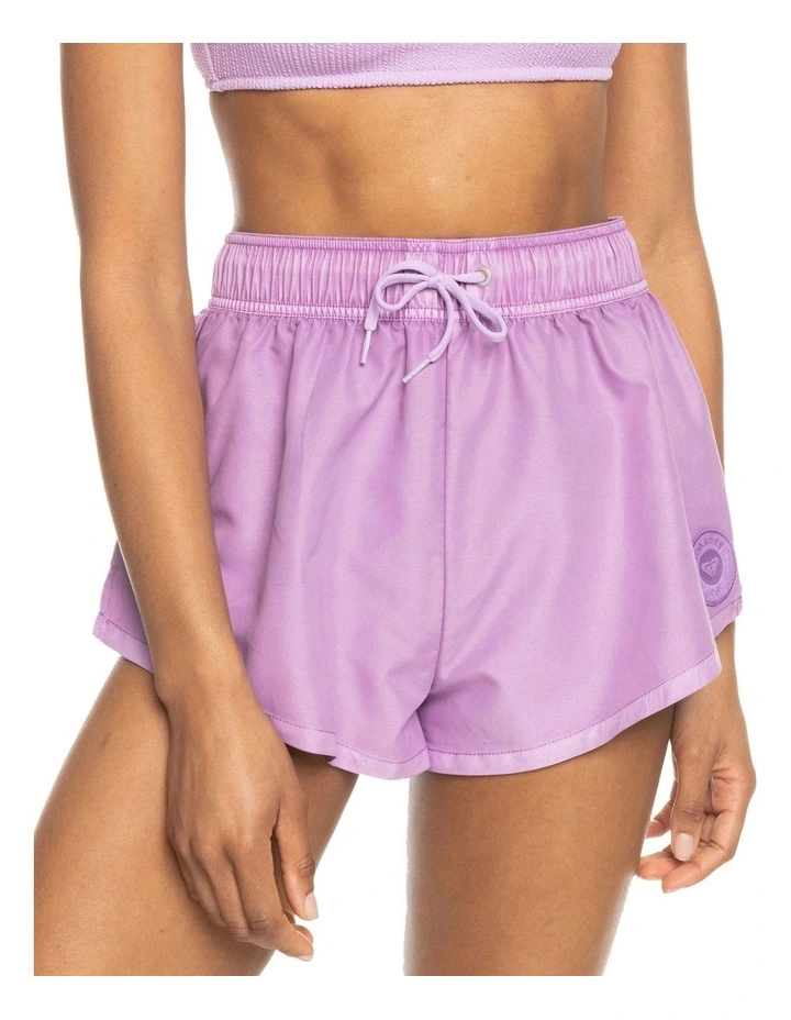 No Bad Waves Swim Shorts in Crocus Petal