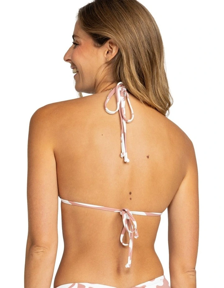 Beach Classics Mini Tiki Tri Bikini Top in Ash Rose