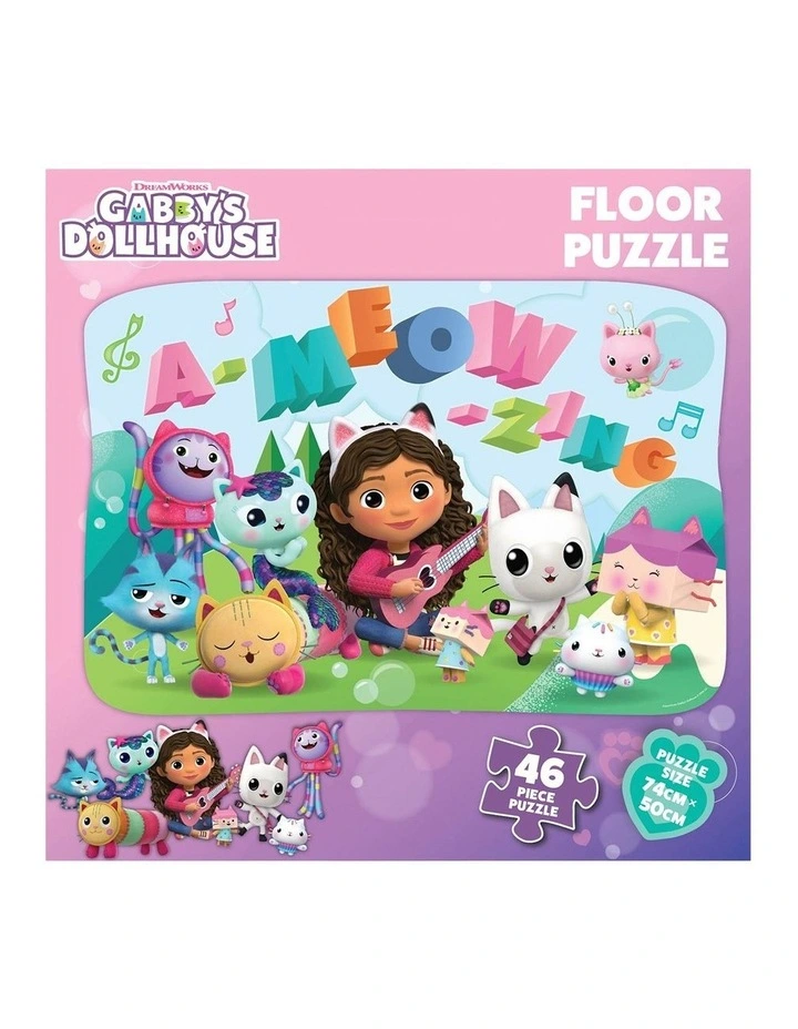 Gabby's Dollhouse Floor Puzzle 46 Piece