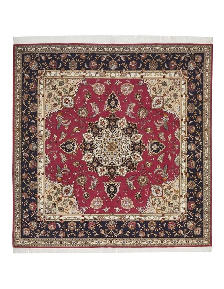 Persian Handmade Purple Raj Tabriz Rug 203X197cm