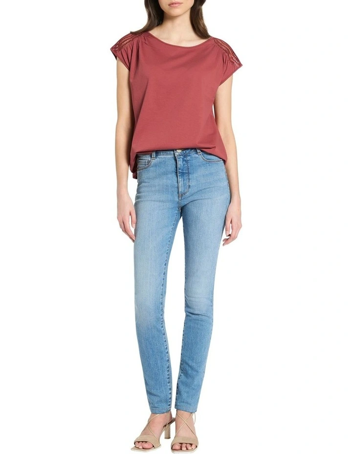 San Martin Cotton Tee in Canyon