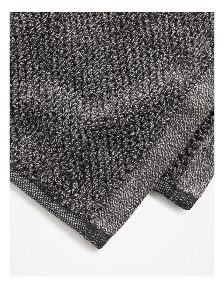 Calo Australian Cotton Face Washer in Charcoal Marle