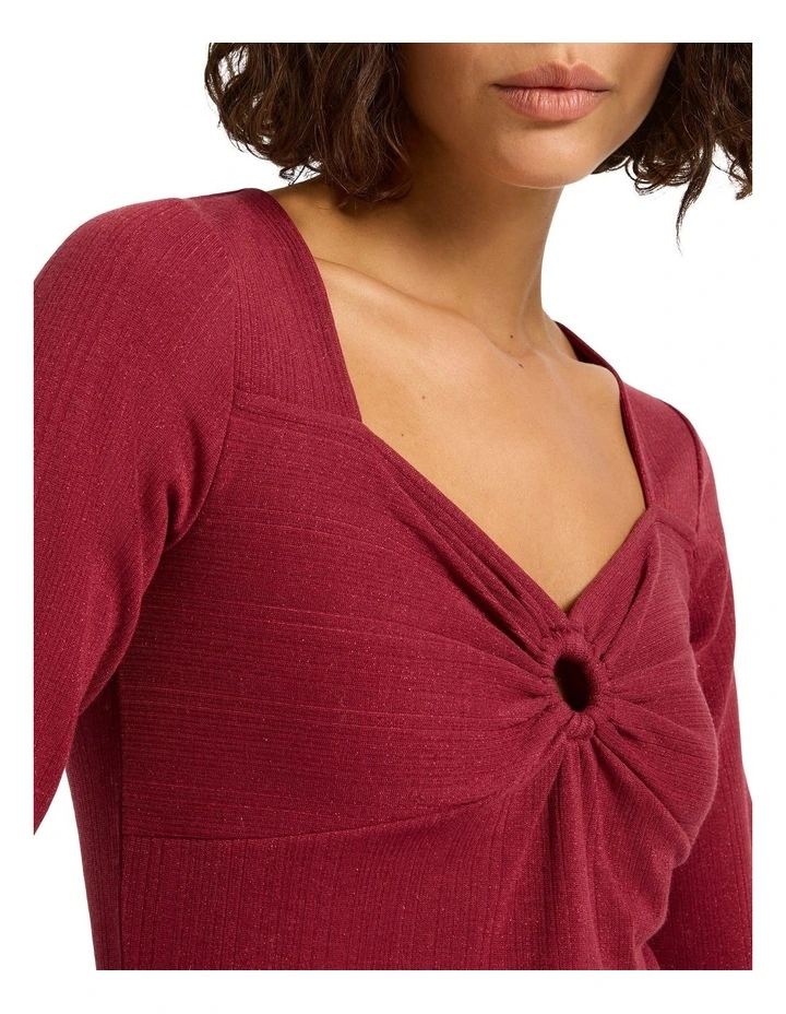 Shake It Off Rib Top in Fearless