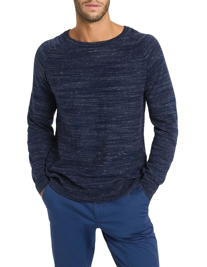 Marlo Crew Neck Knit in Blue