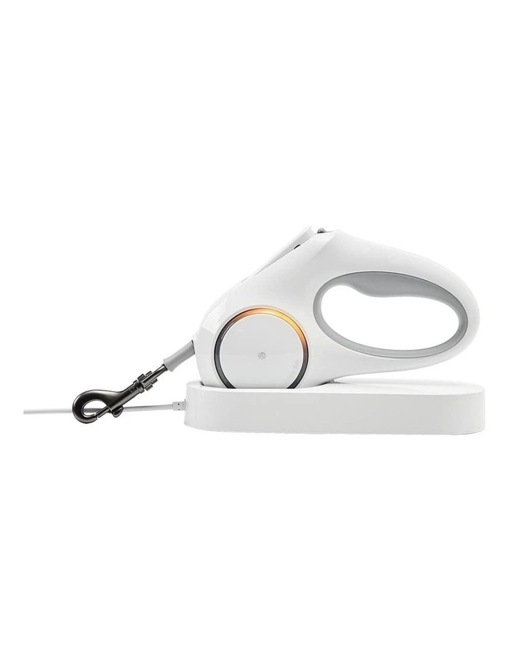 Go Shine Dog 4.7m Retractable Leash in White