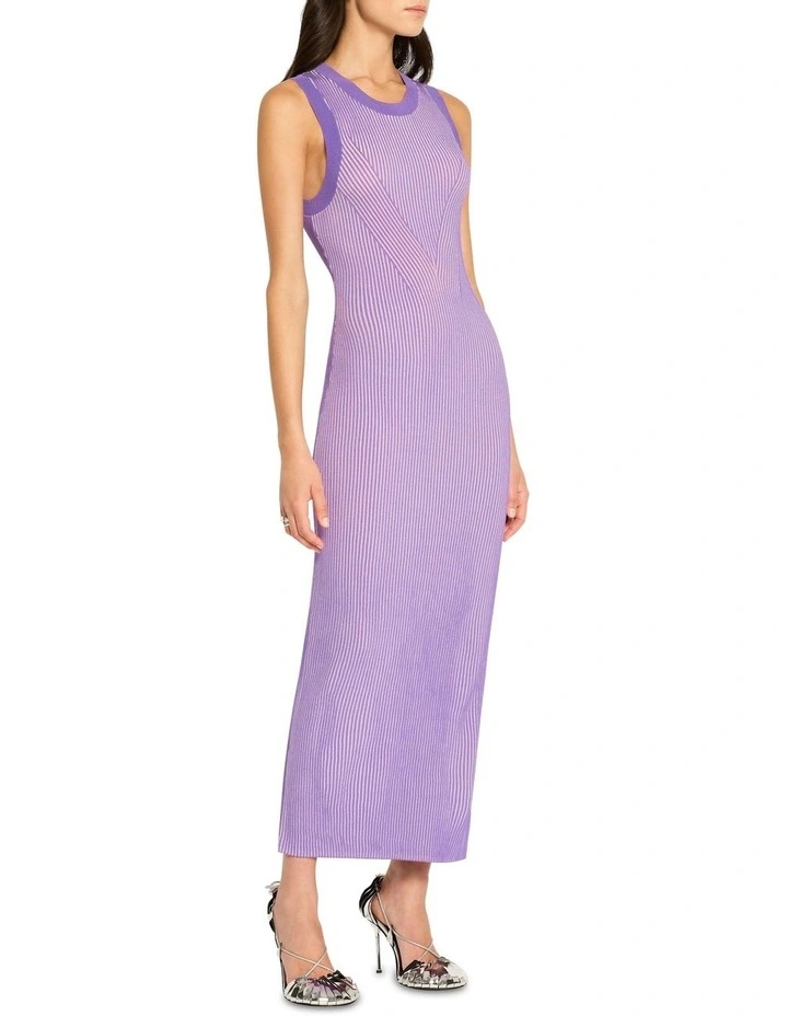 Sugar Pill Knit Tank Dress in Lilac