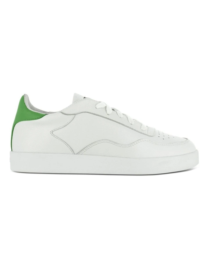 Alfy Sneakers in White/Green