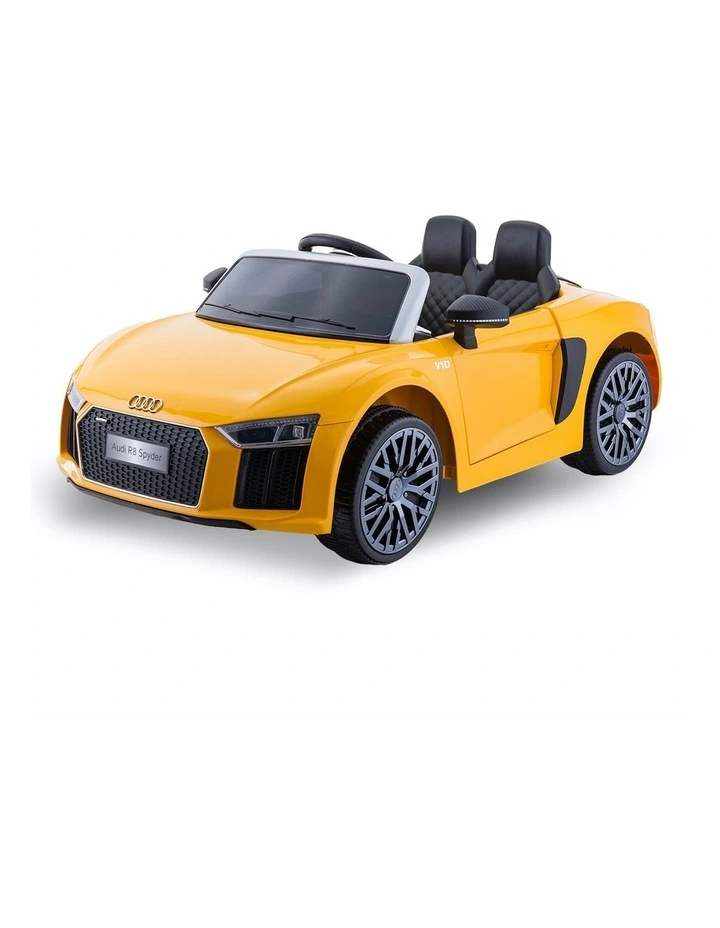 R8 Spyder Audi Electric Ride On in Yellow