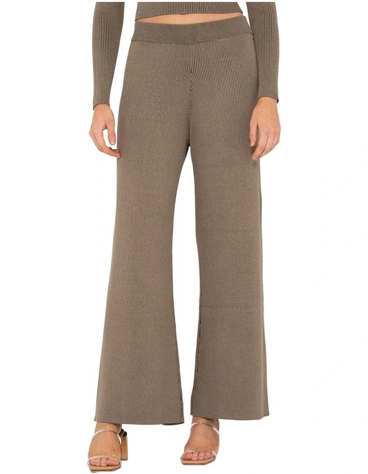 Solace Wide Leg Lounge Pant in Olive Green