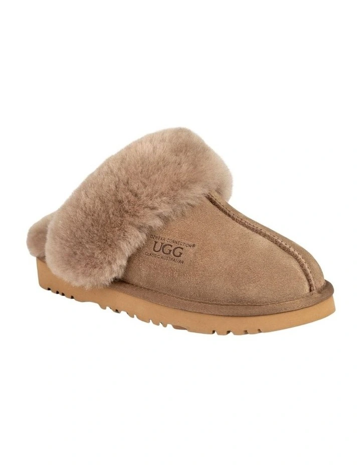 Premium Australia Sheepskin Unisex Scuffete in Brown