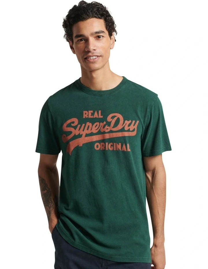 Soda Pop Vintage Logo Classic T Shirt in Enamel Green