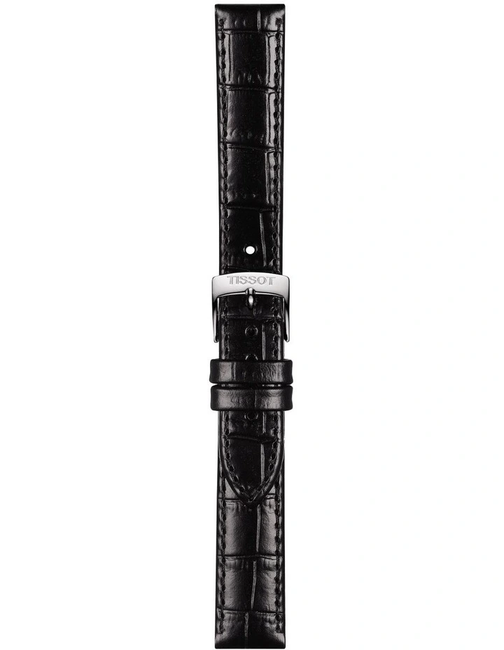 Official Leather 15mm Watch Strap in Black