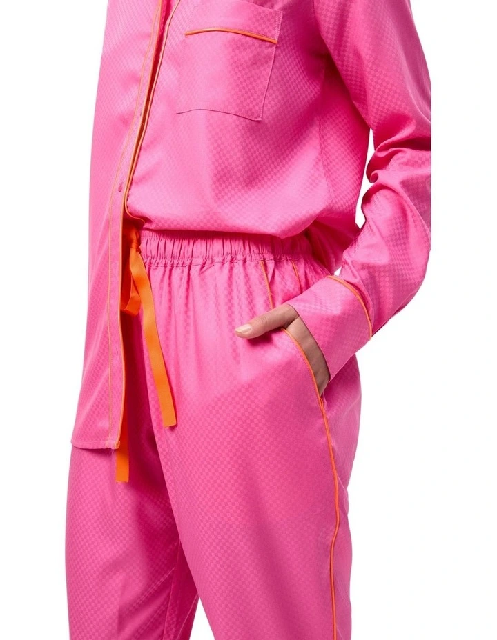 Sunset Haze Pyjama Set in Hot Pink