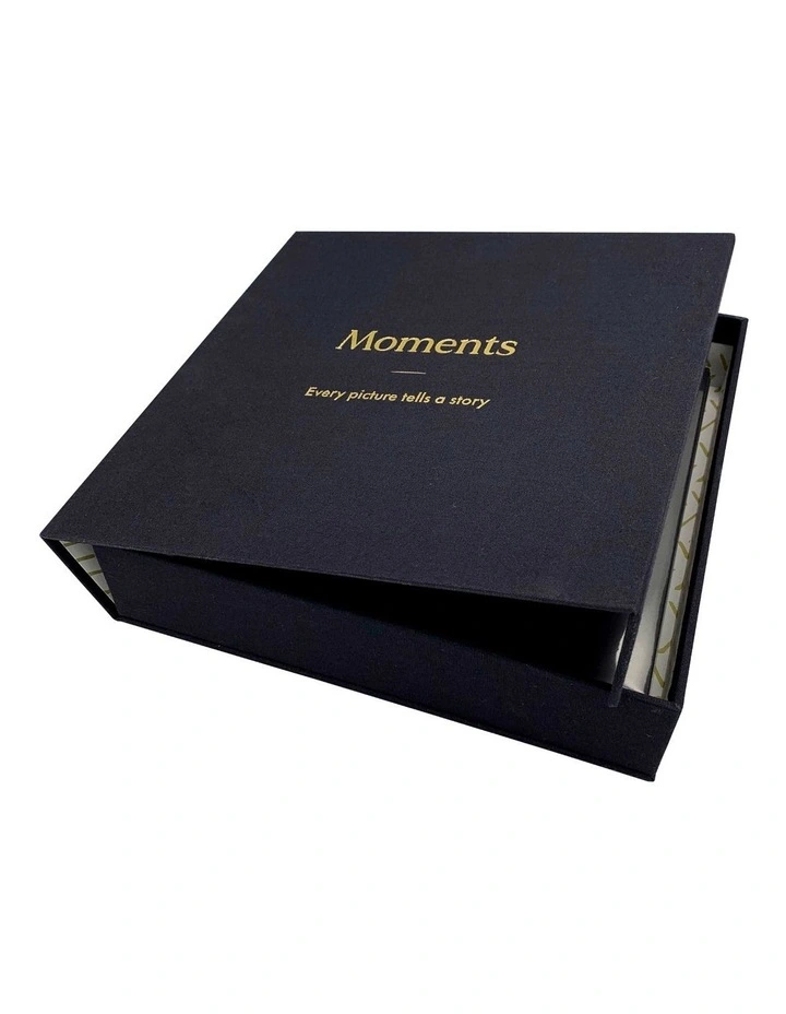 Moments Dry Mount 190x205mm Display Photo Album in Black