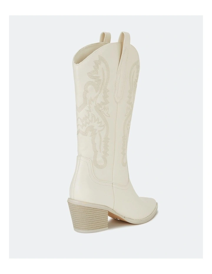 Howdy Boots in Cream