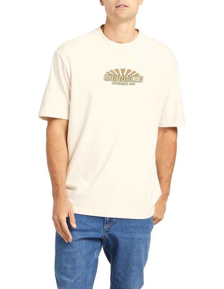 Dawn Raider Baggy Tee in Ecru